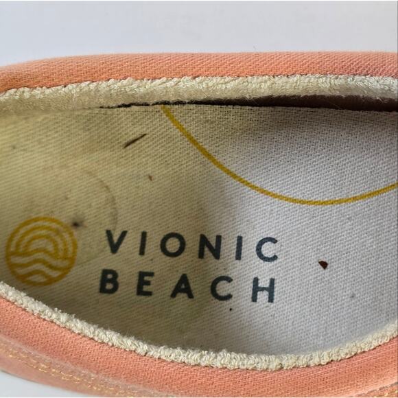 Vionic Beach Salmon Colored Marshall Sneakers size 8 - Picture 7 of 14